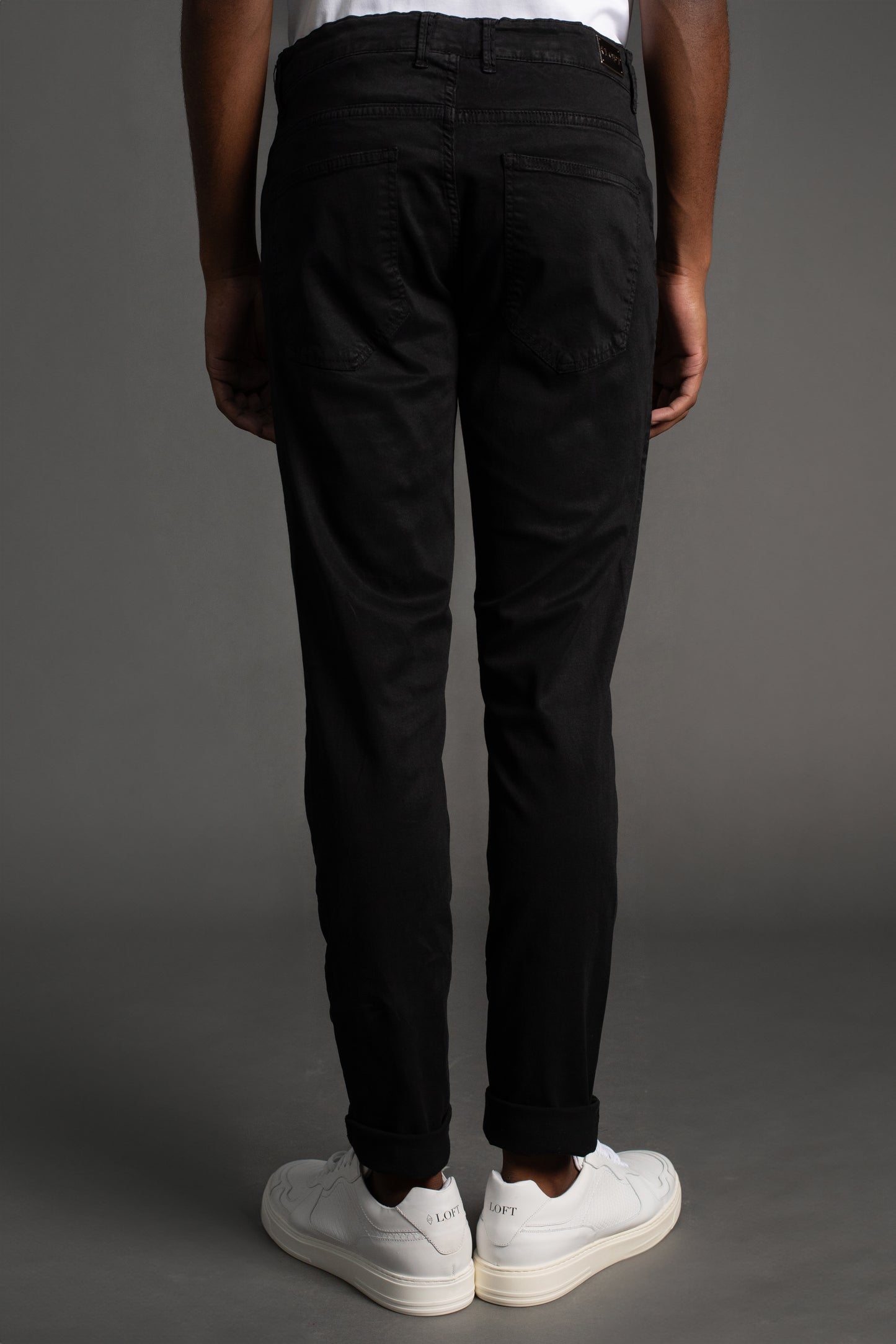 Calça Sarja 5 Bolsos Slim - Preto