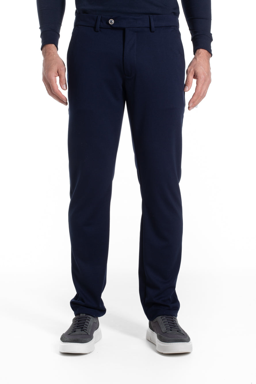 Calça De Malha Bolso Faca - Marinho