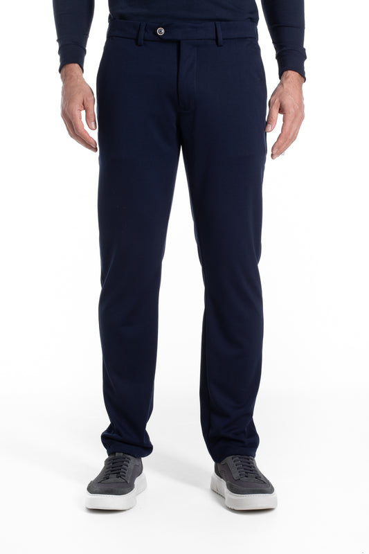 Calça De Malha Bolso Faca - Marinho
