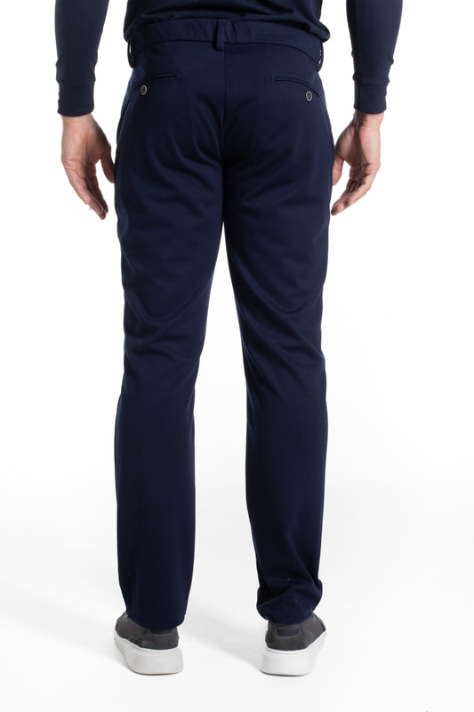 Calça De Malha Bolso Faca - Marinho