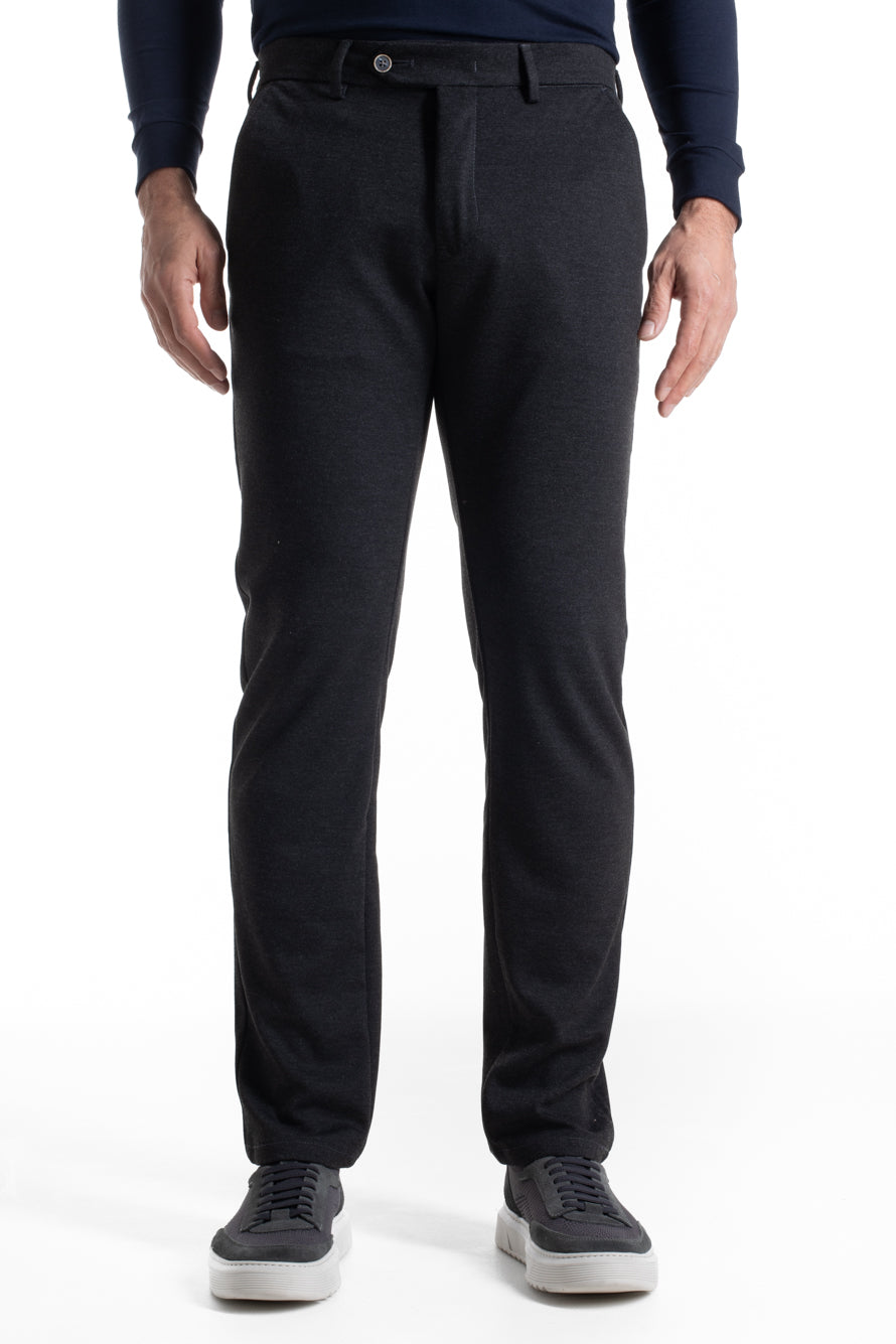 Calça De Malha Bolso Faca - Chumbo