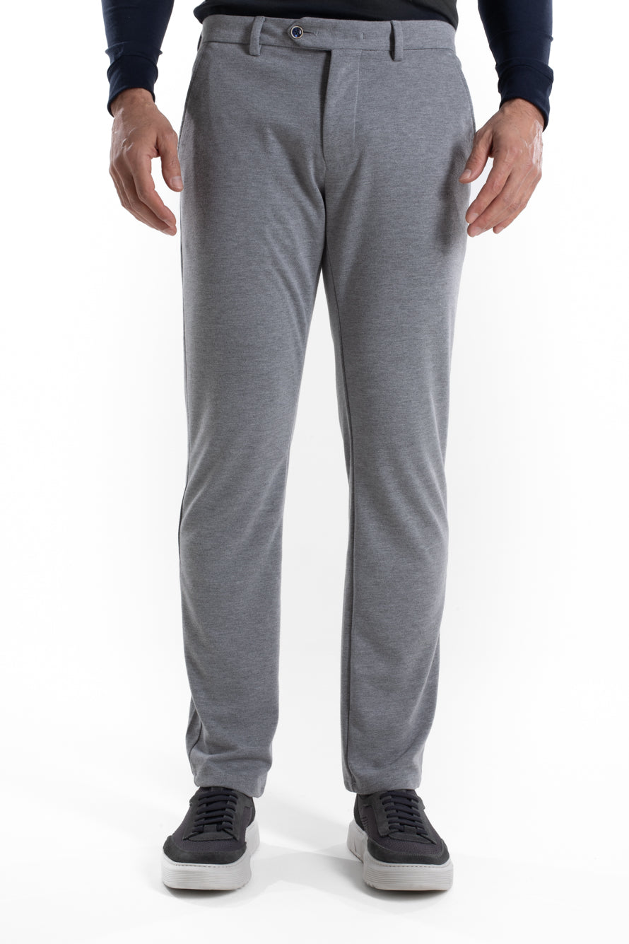 Calça De Malha Bolso Faca - Bege
