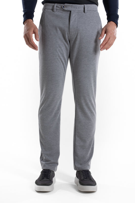 Calça De Malha Bolso Faca - Bege