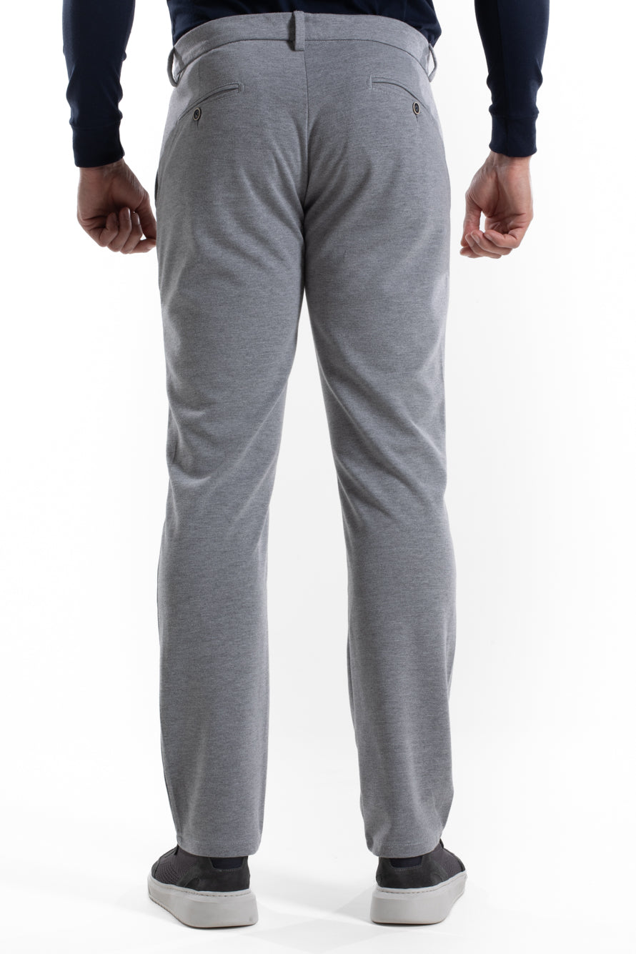 Calça De Malha Bolso Faca - Bege