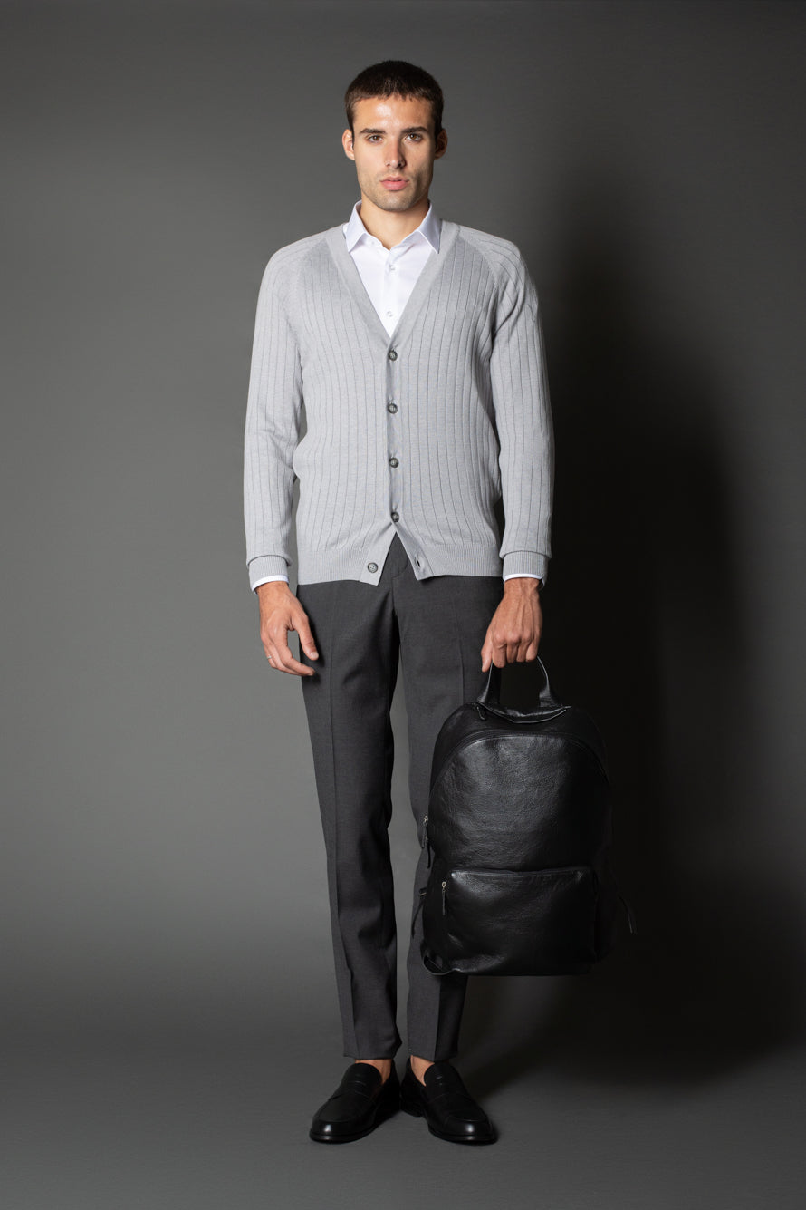 Calça Social Bolso Faca Slim Regulador Cós - Grafite