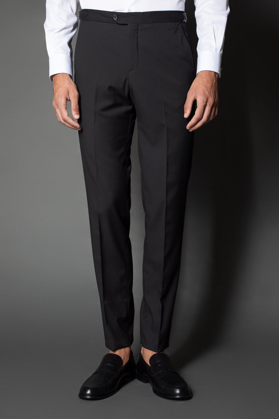 Calça Social Bolso Faca Slim Regulador Cós - Preto