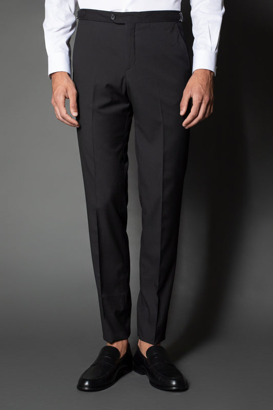 Calça Social Bolso Faca Slim Regulador Cós - Preto
