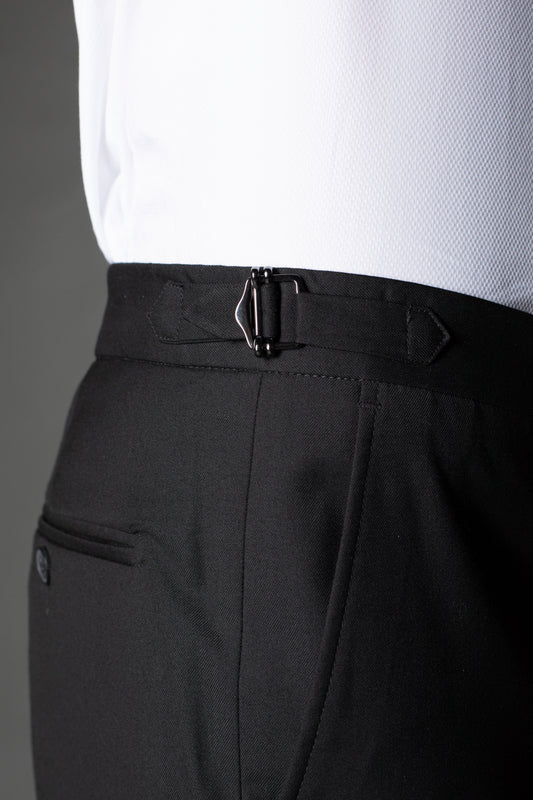 Calça Social Bolso Faca Slim Regulador Cós - Preto