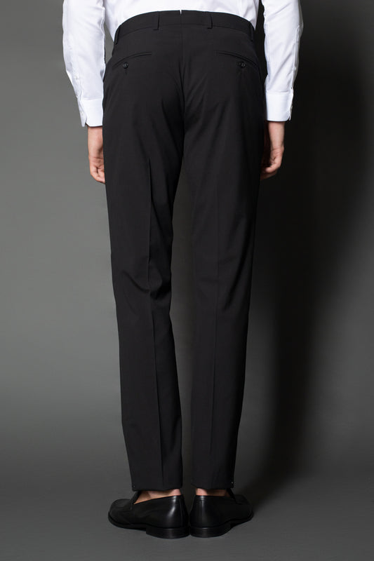 Calça Slim Lisa Bolso Faca - Preto