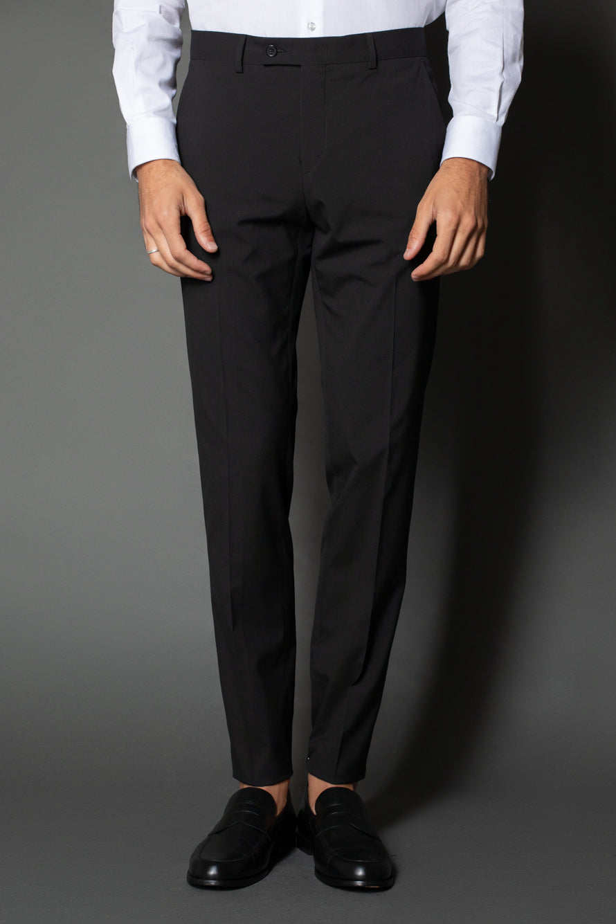 Calça Slim Lisa Bolso Faca - Preto