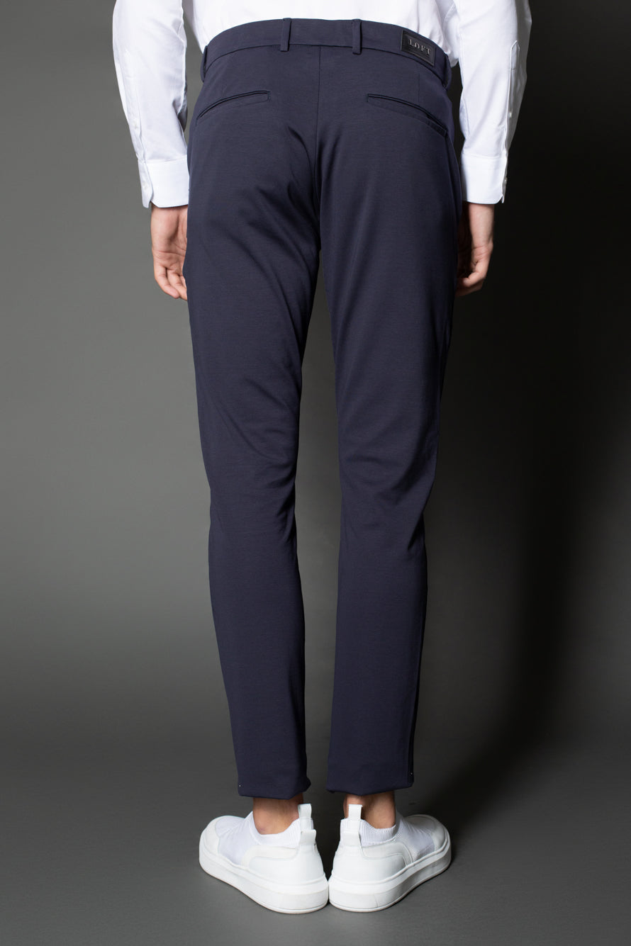 Calça Slim Malha Pima - Marinho Noite