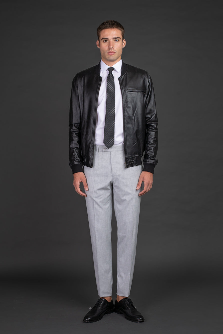 Calça Bolso Faca Super Slim - Cinza Claro