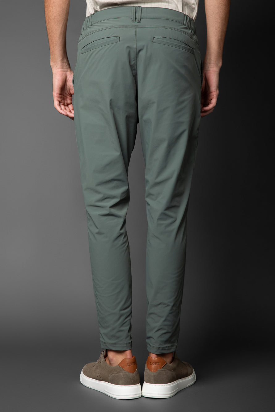 Calça Chino Slim Bolso Faca Tecnológica - Verde Militar