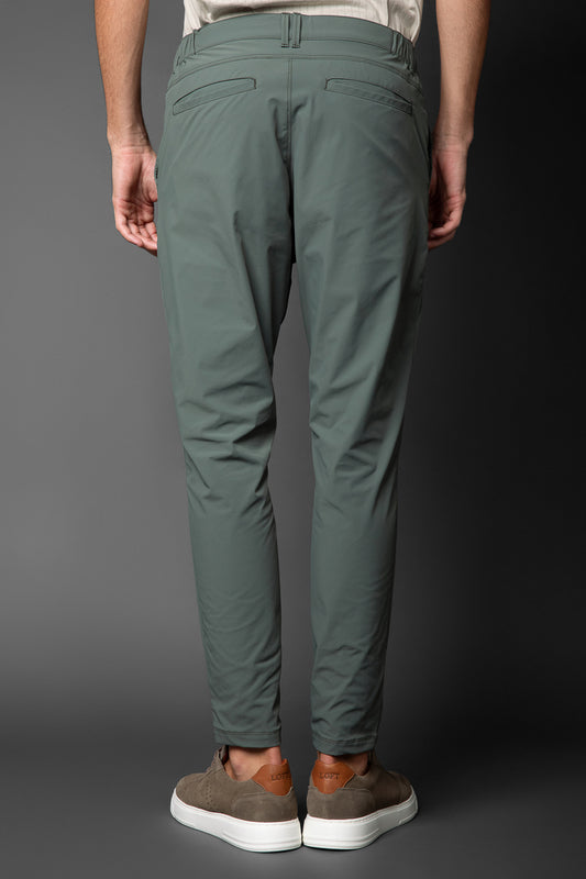 Calça Chino Slim Bolso Faca Tecnológica - Verde Militar