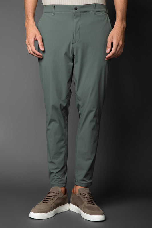 Calça Chino Slim Bolso Faca Tecnológica - Verde Militar