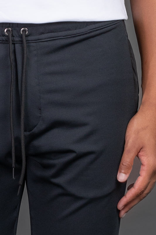Calça Slim Com Faixa Lateral - Preto