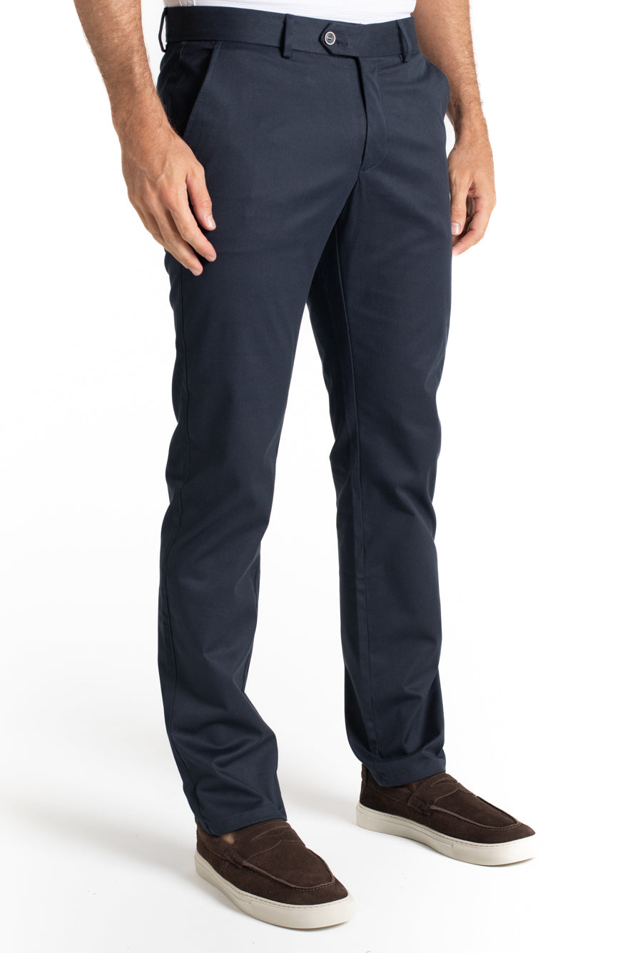 Calça Sarja Bolso Faca - Marinho Noite
