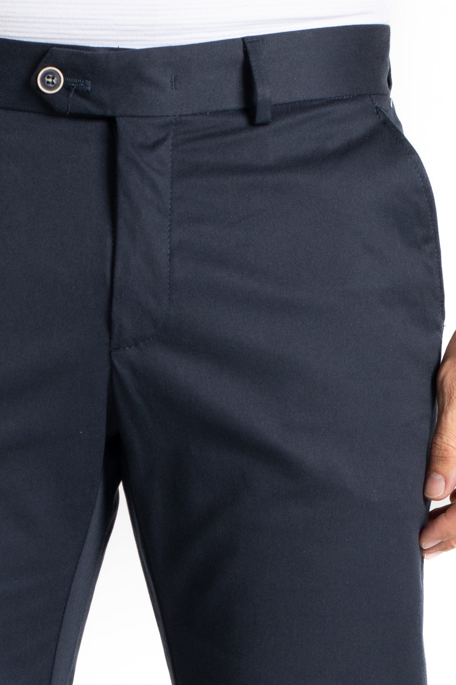 Calça Sarja Bolso Faca - Marinho Noite
