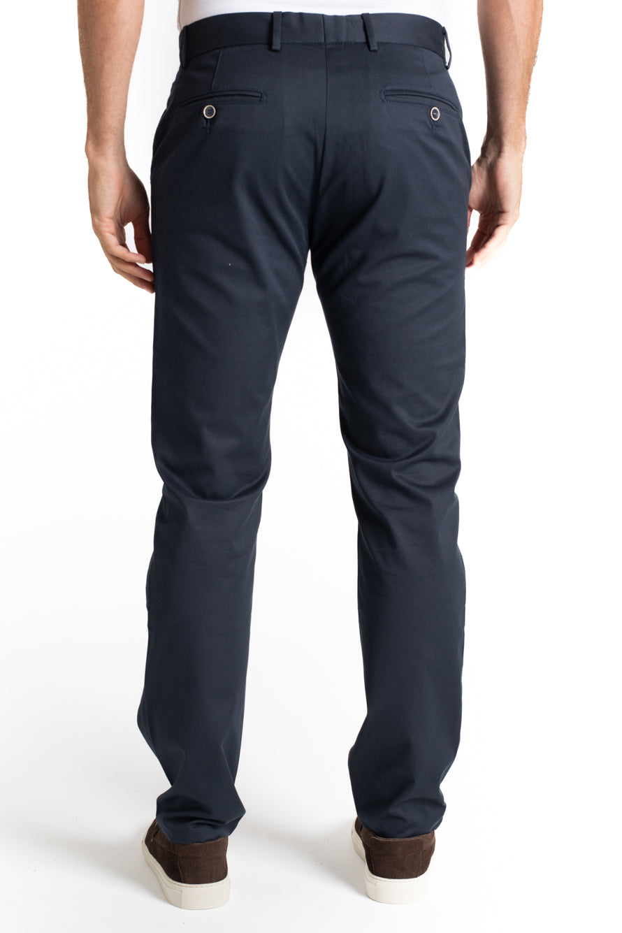 Calça Sarja Bolso Faca - Marinho Noite