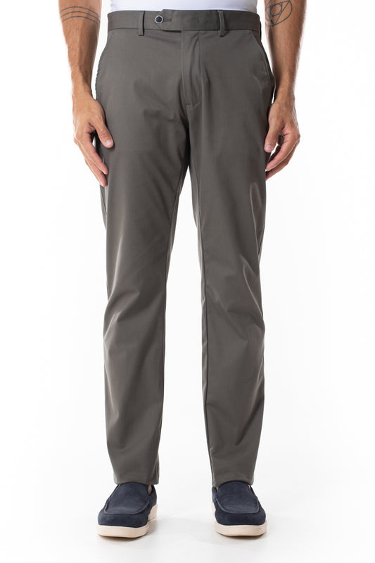 Calça Sarja Bolso Faca - Chumbo