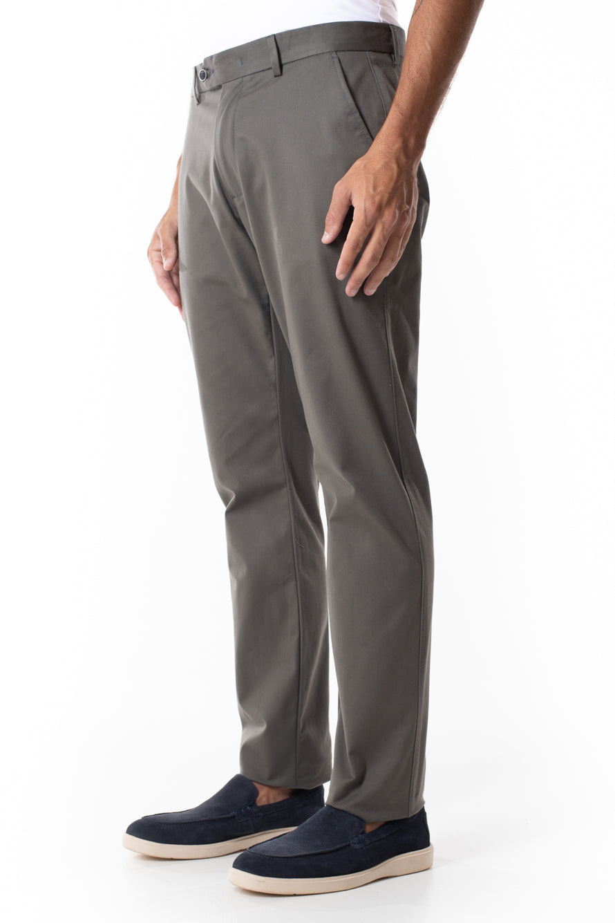 Calça Sarja Bolso Faca - Chumbo