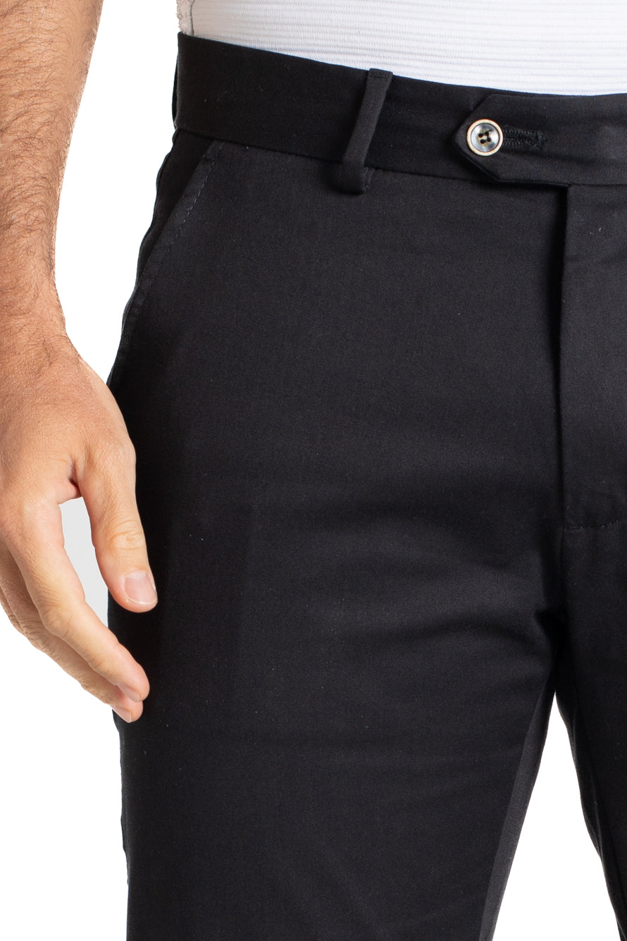 Calça Sarja Bolso Faca - Preto
