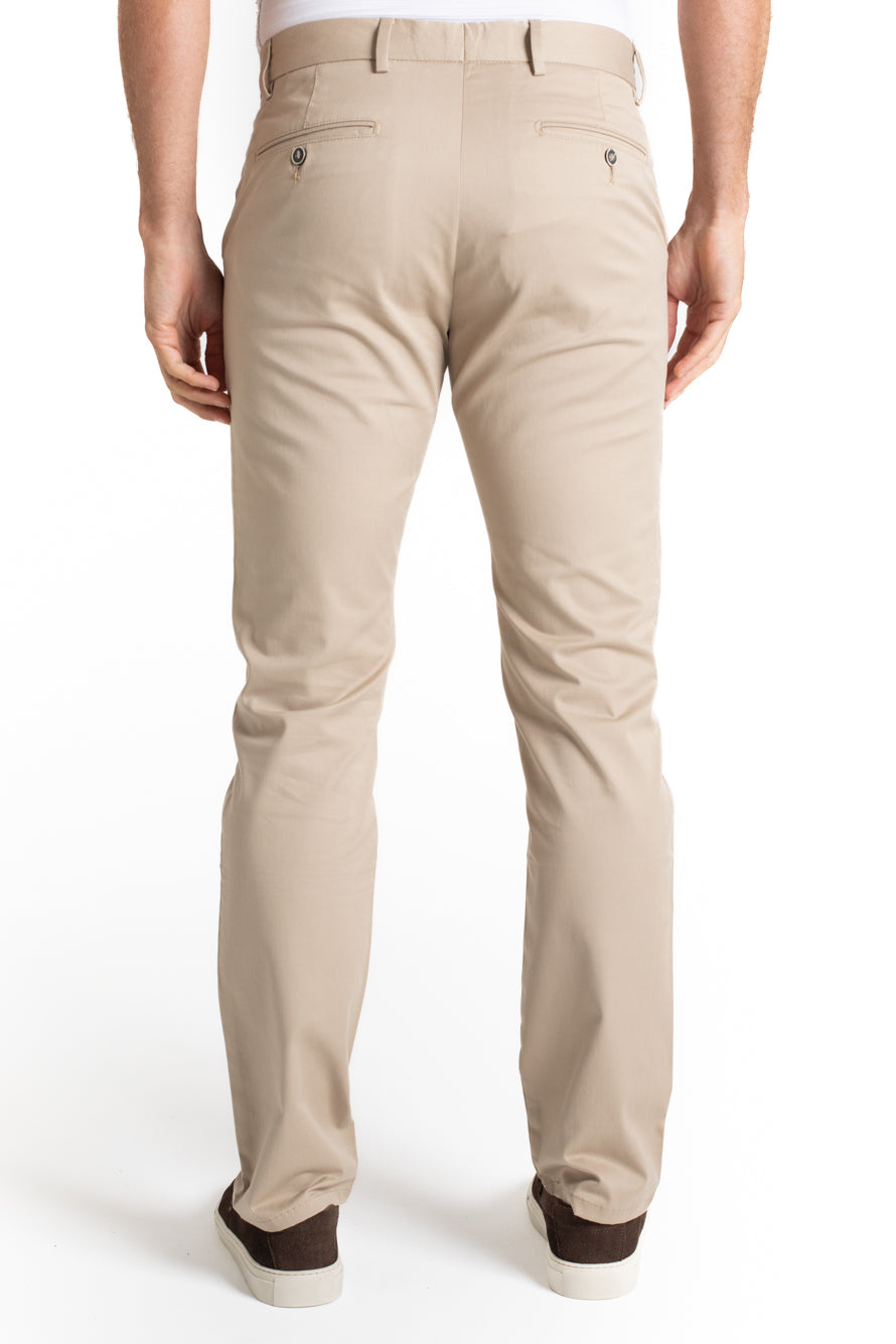 Calça Sarja Bolso Faca - Kaki Claro