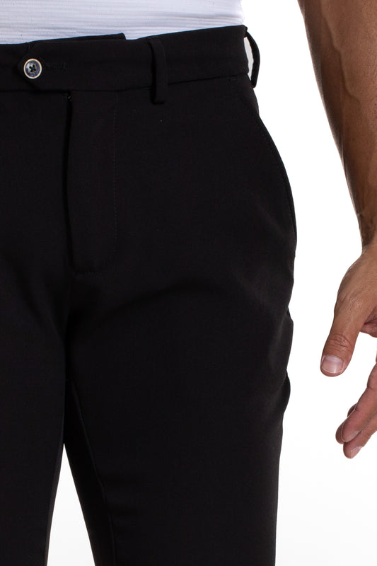Calça Social Avulsa Poliviscose - Preto