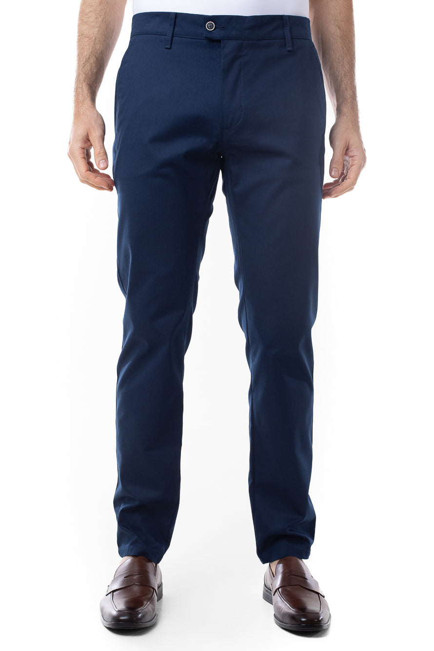 Calça Sarja Bolso Faca Slim Latteks - Marinho