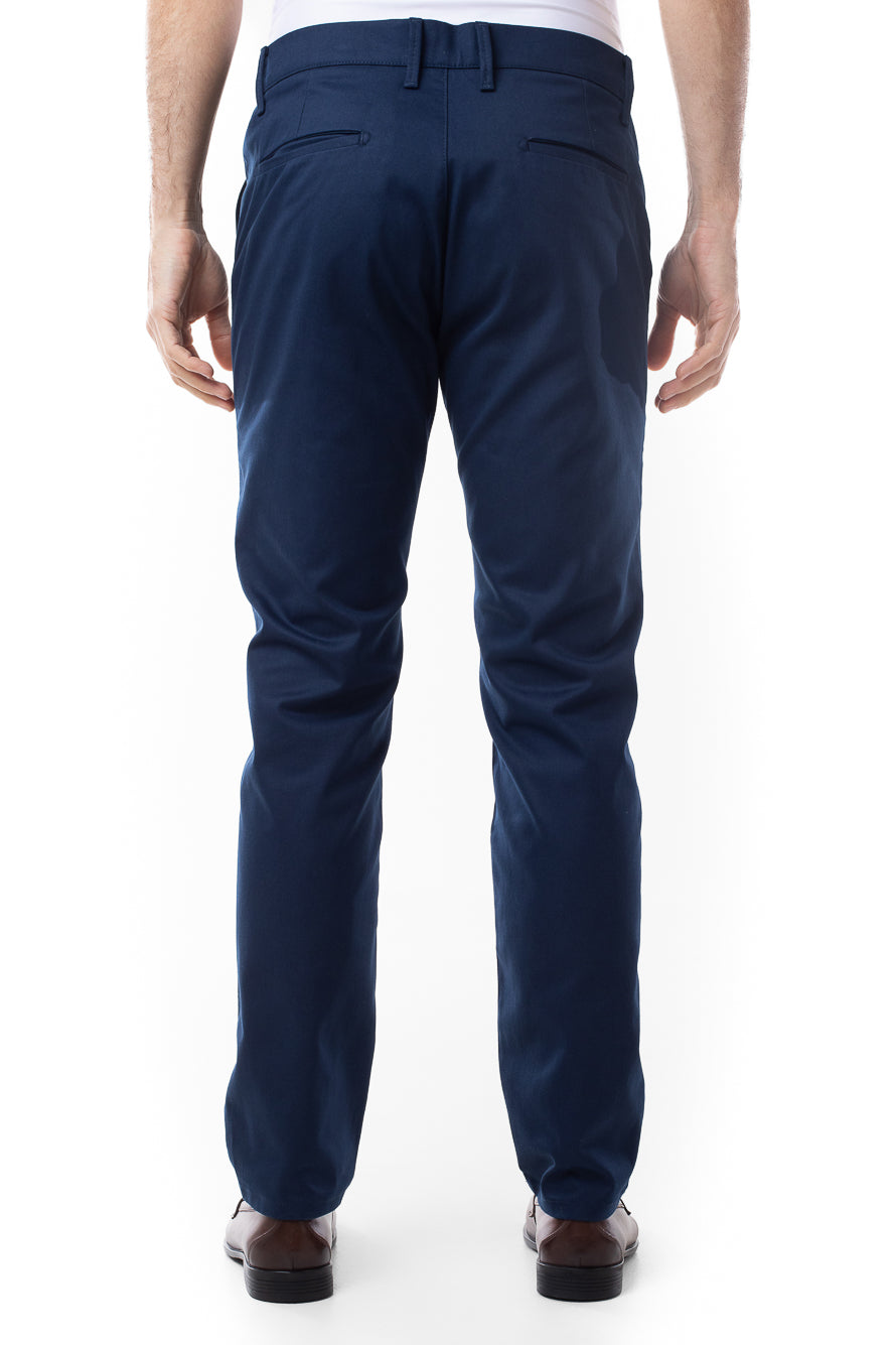Calça Sarja Bolso Faca Slim Latteks - Marinho