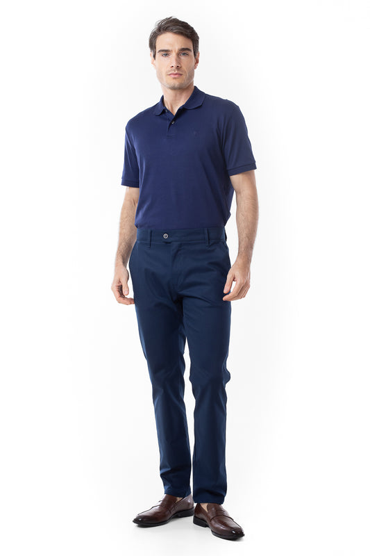 Calça Sarja Bolso Faca Slim Latteks - Marinho