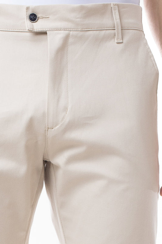 Calça Sarja Bolso Faca Slim Latteks - Areia