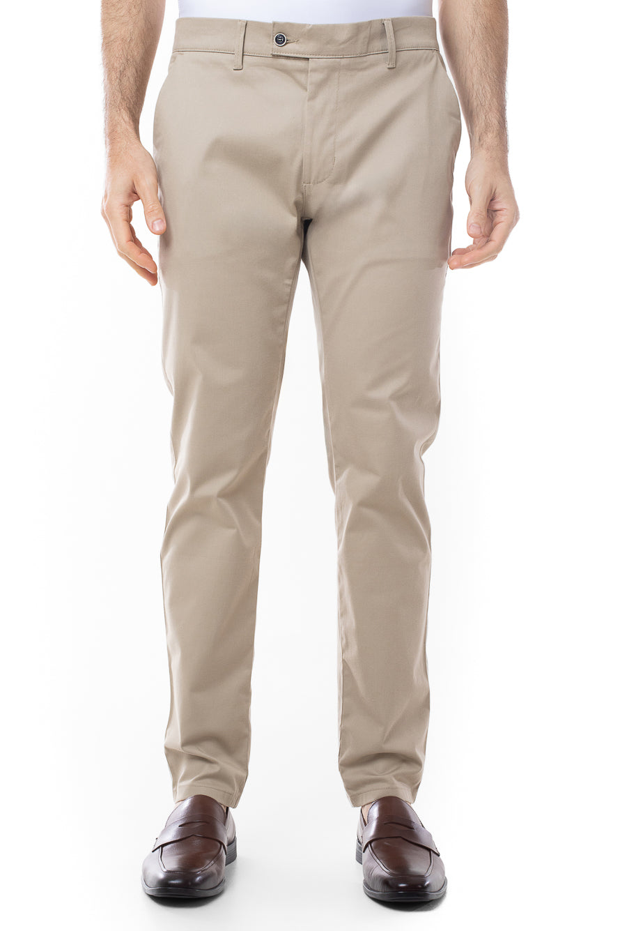 Calça Sarja Bolso Faca Slim Cots - Khaki