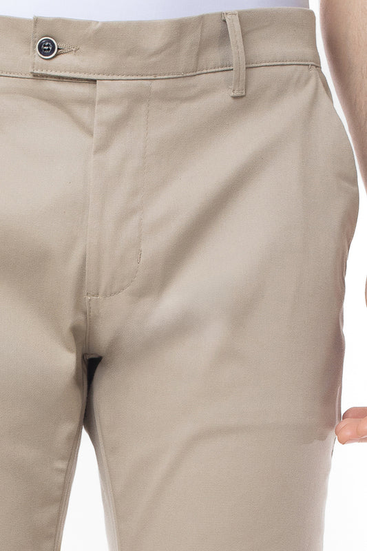 Calça Sarja Bolso Faca Slim Cots - Khaki
