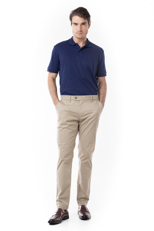 Calça Sarja Bolso Faca Slim Cots - Khaki