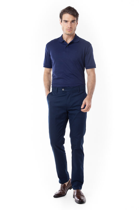 Calça Sarja Bolso Faca Slim Cots - Marinho