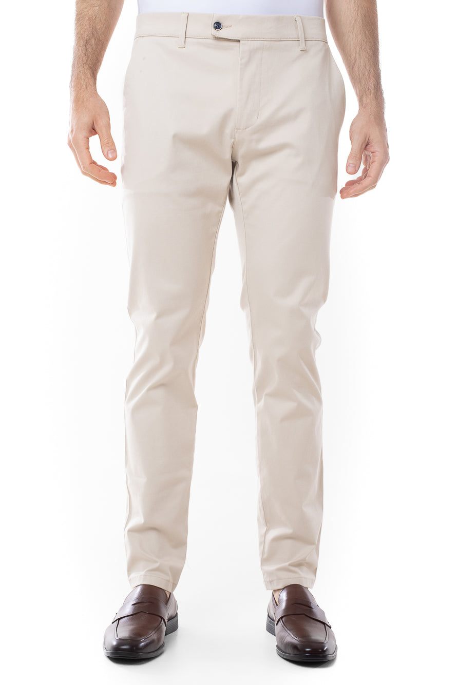 Calça Sarja Bolso Faca Slim Cots - Areia