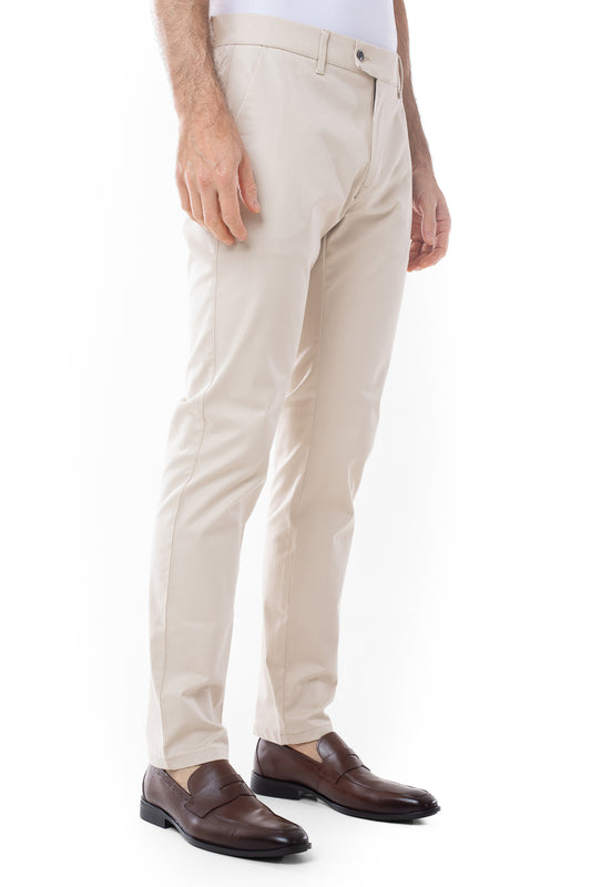 Calça Sarja Bolso Faca Slim Cots - Areia