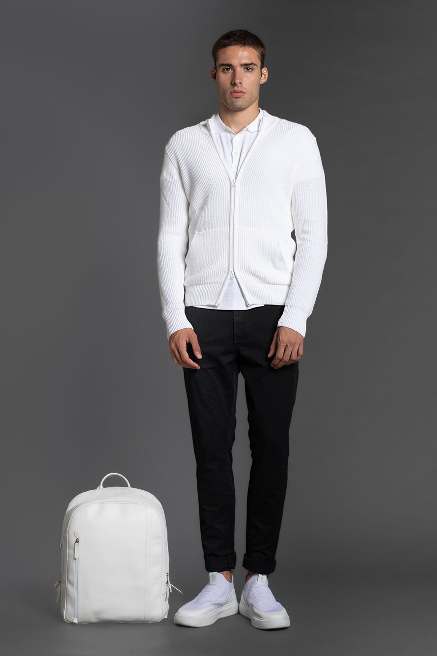 Calça Chino Slim Com Bolso Cargo - Preto