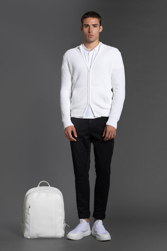 Calça Chino Slim Com Bolso Cargo - Preto
