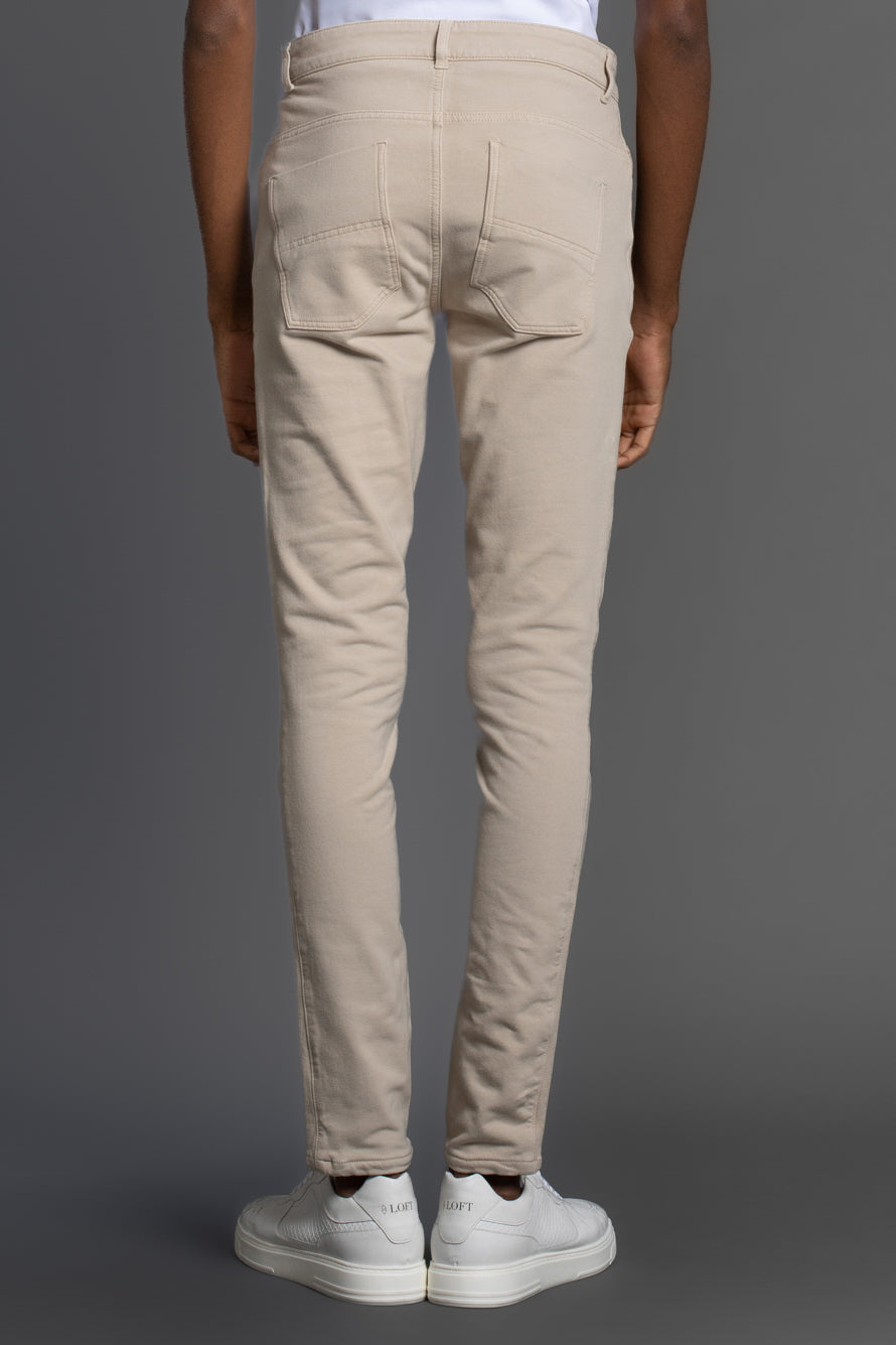 Calça Chino Moletom - Bege