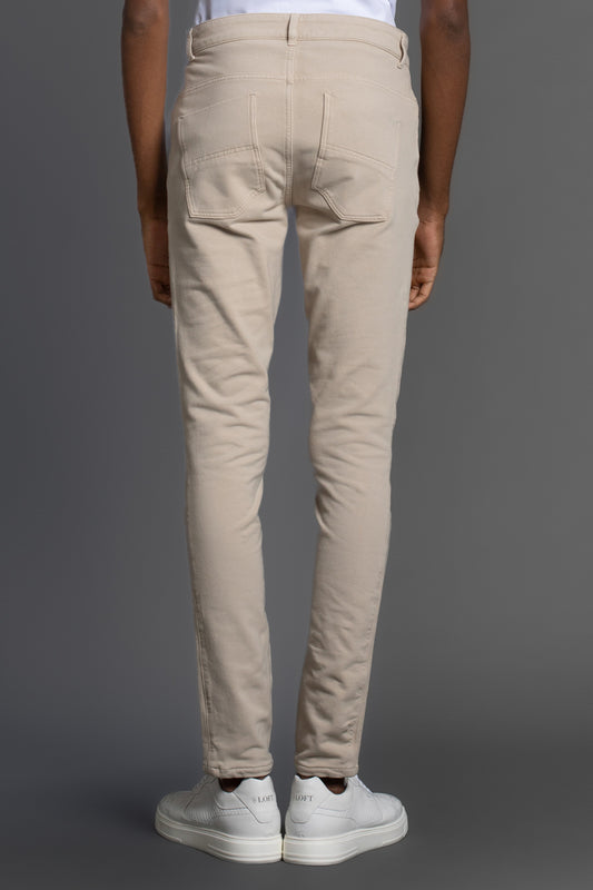 Calça Chino Moletom - Bege