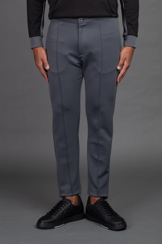 Calça Slim Neoprene - Chumbo