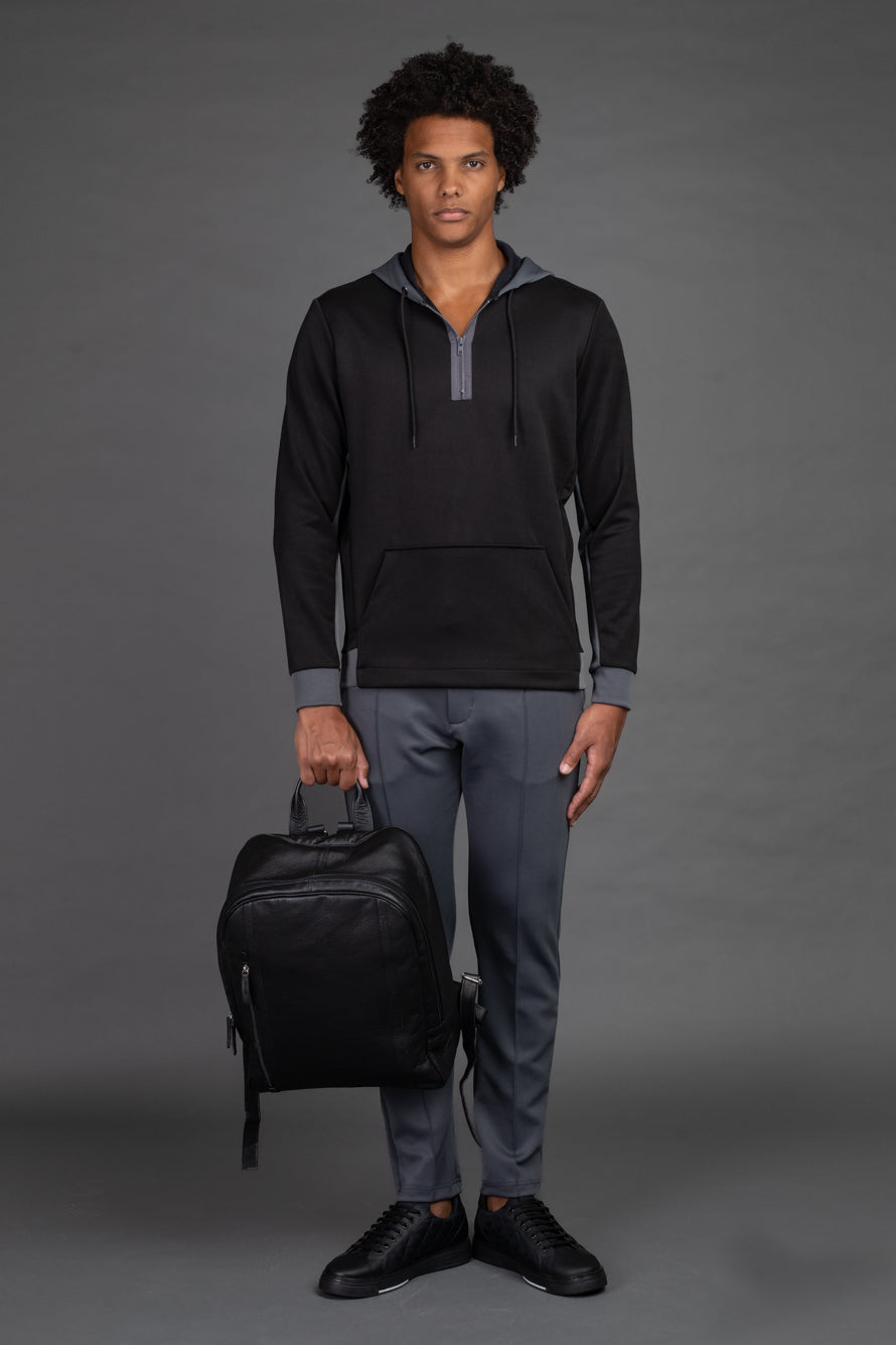Calça Slim Neoprene - Chumbo