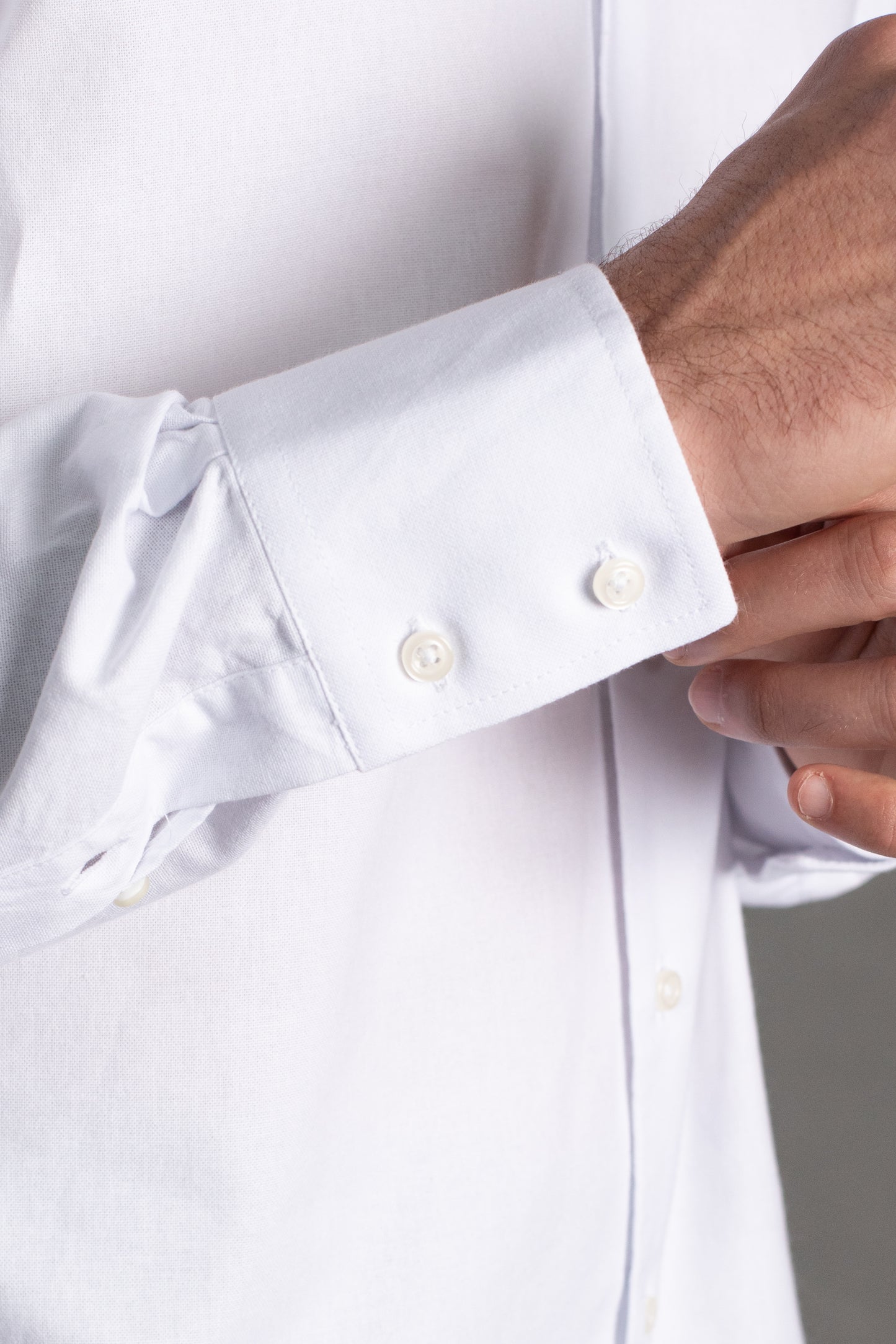 Camisa Manga Longa Slim Lisa Button Down - Branco