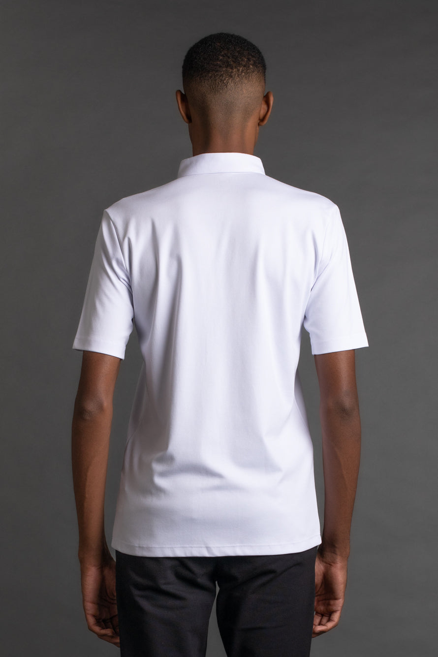 Camisa Manga Curta Malha - Branco