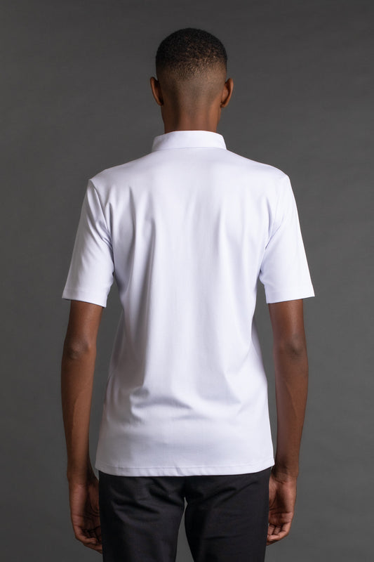 Camisa Manga Curta Malha - Branco