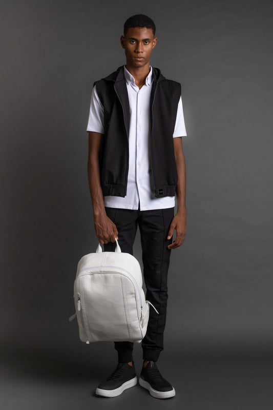 Camisa Manga Curta Malha - Branco