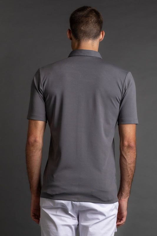 Camisa Manga Curta Malha - Grafite