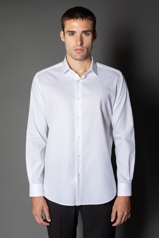 Camisa Manga Longa Slim Fantasia Colarinho I6 - Branco